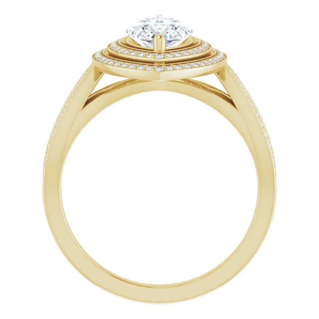 18K Yellow Ring Mounting