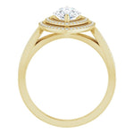 18K Yellow Ring Mounting