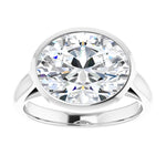 14K White Engagement Ring Mounting