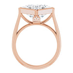 18K Rose Engagement Ring Mounting