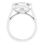 18K White Engagement Ring Mounting