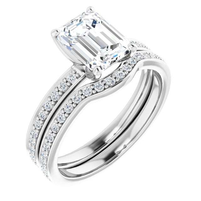 14K White Engagement Ring Mounting - The Diamond Club