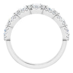 14K White Round Anniversary Band Mounting - The Diamond Club