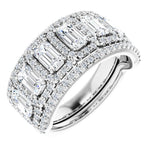 14K White Round Anniversary Band Mounting - The Diamond Club