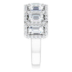 14K White Round Anniversary Band Mounting - The Diamond Club