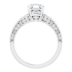 18K White Engagement Ring Mounting