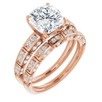 18K Rose Engagement Ring Mounting