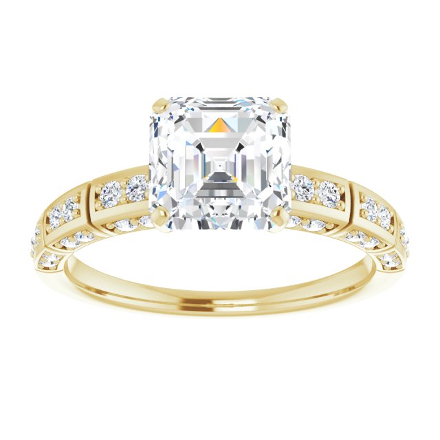 14K Yellow Engagement Ring Mounting