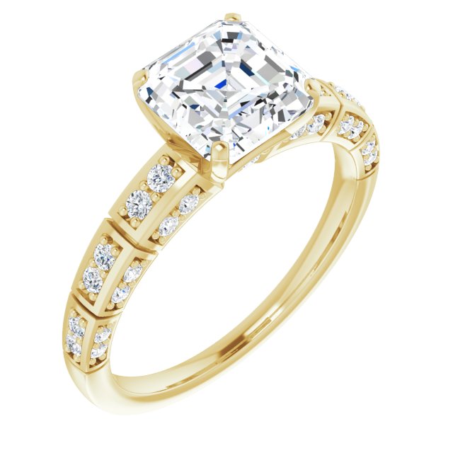 14K Yellow Engagement Ring Mounting