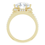 18K Yellow Engagement Ring Mounting