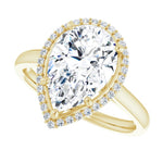 18K Yellow Engagement Ring Mounting