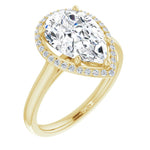 18K Yellow Engagement Ring Mounting