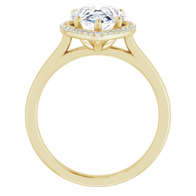 18K Yellow Engagement Ring Mounting