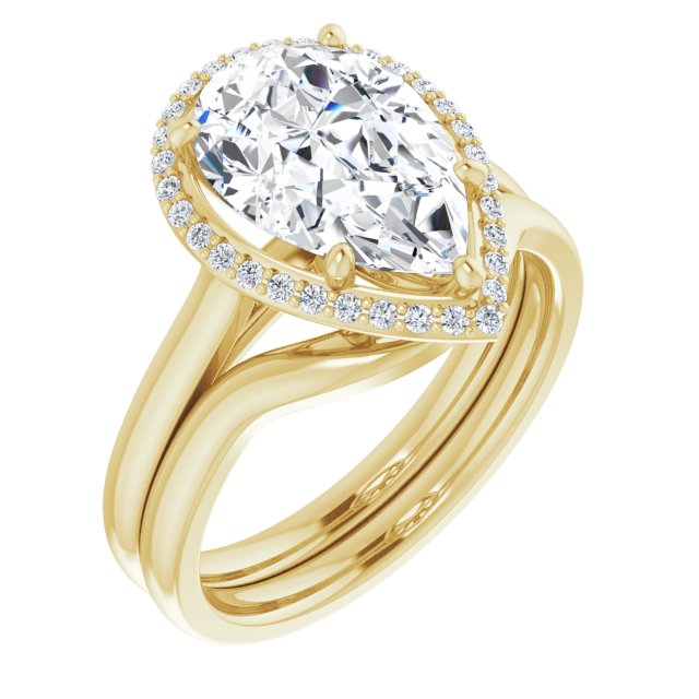 18K Yellow Engagement Ring Mounting