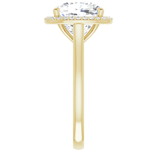 14K Yellow Engagement Ring Mounting