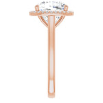 18K Rose Engagement Ring Mounting