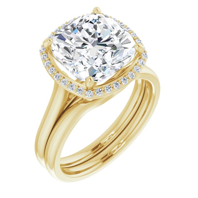 14K Yellow Engagement Ring Mounting