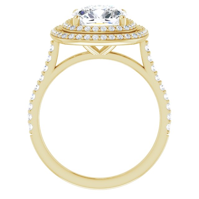 18K Yellow Engagement Ring Mounting