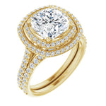 18K Yellow Engagement Ring Mounting