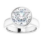 18K White Engagement Ring Mounting