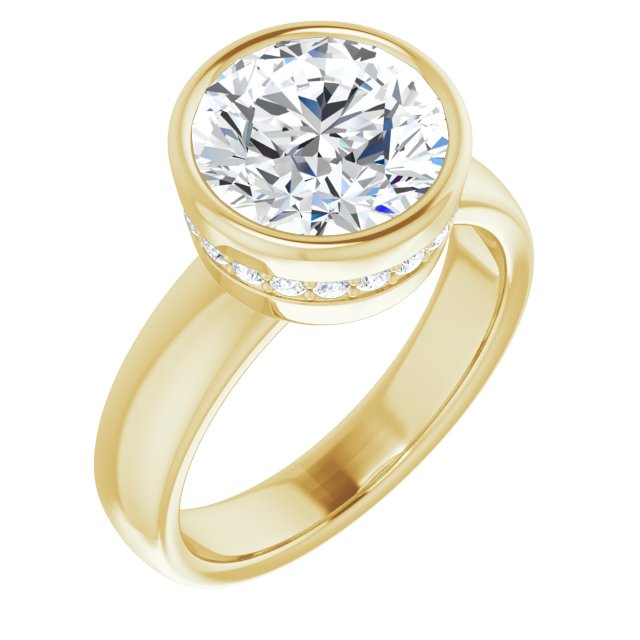 18K Yellow Engagement Ring Mounting