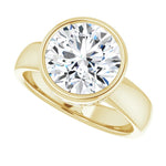 18K Yellow Engagement Ring Mounting