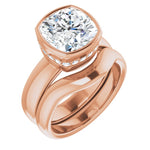 18K Rose Engagement Ring Mounting