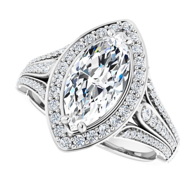 Platinum Engagement Ring Mounting