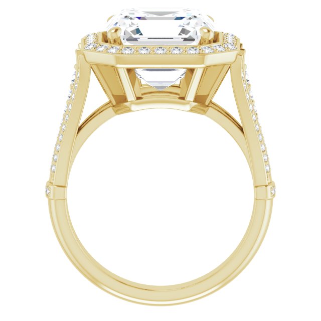 18K Yellow Engagement Ring Mounting