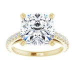 18K Yellow Engagement Ring Mounting