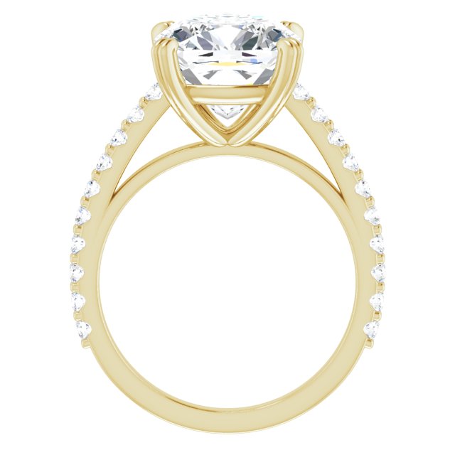 18K Yellow Engagement Ring Mounting