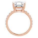 18K Rose Engagement Ring Mounting