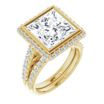 18K Yellow Engagement Ring Mounting