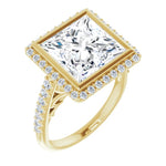 18K Yellow Engagement Ring Mounting