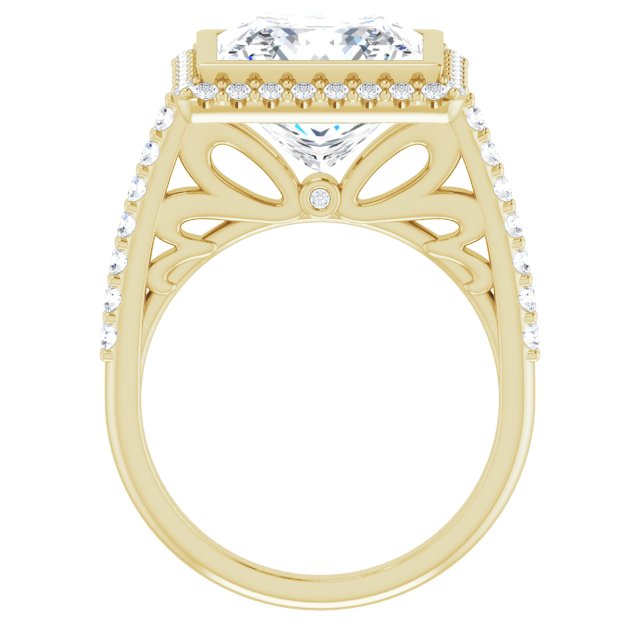 18K Yellow Engagement Ring Mounting