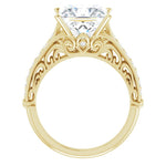 18K Yellow Engagement Ring Mounting