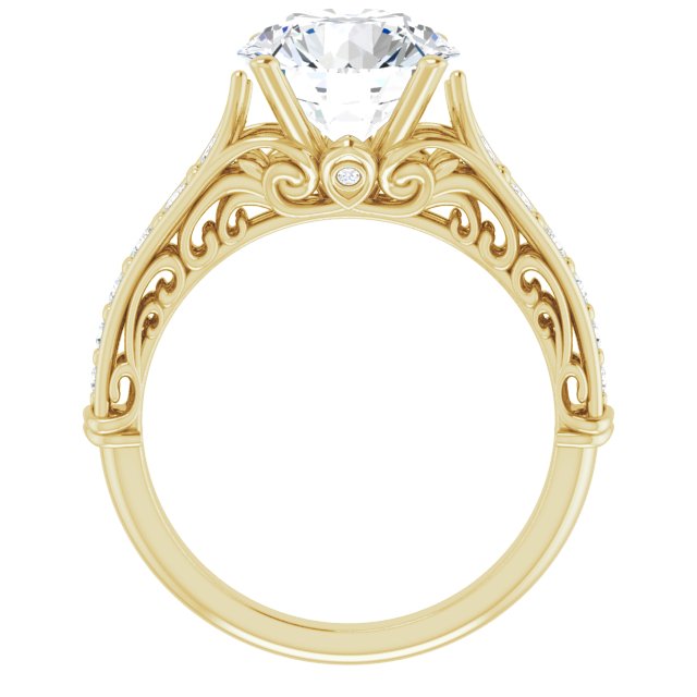 14K Yellow Engagement Ring Mounting