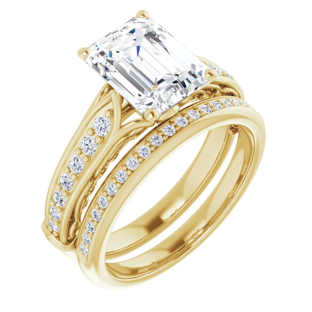 18K Yellow Engagement Ring Mounting