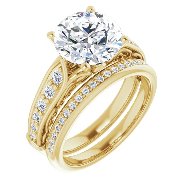 14K Yellow Engagement Ring Mounting