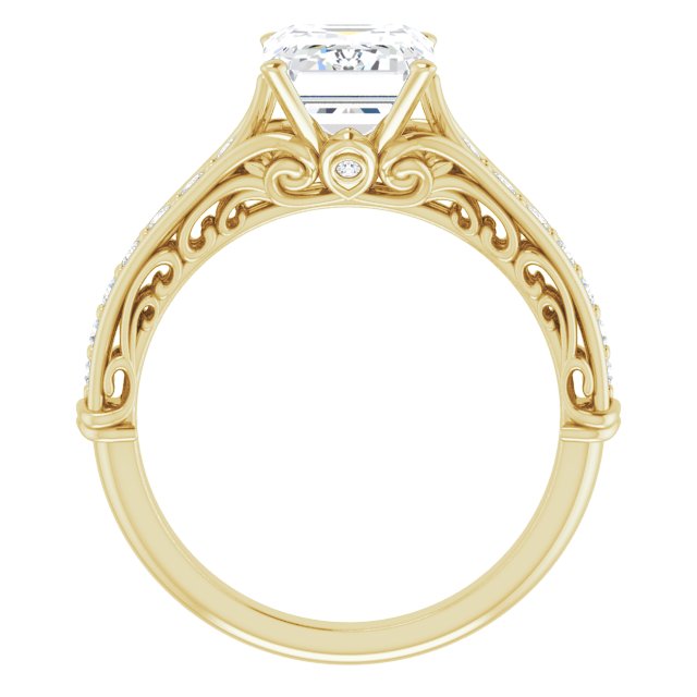 14K Yellow Engagement Ring Mounting