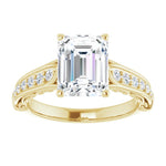 18K Yellow Engagement Ring Mounting