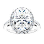 18K White Engagement Ring Mounting