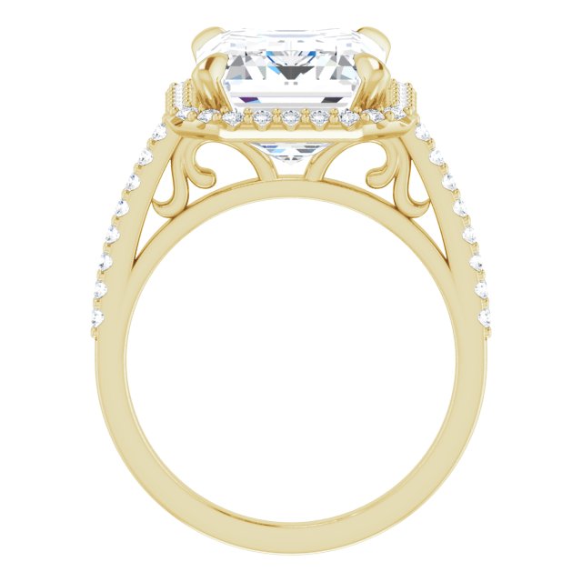 18K Yellow Engagement Ring Mounting