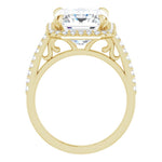 18K Yellow Engagement Ring Mounting