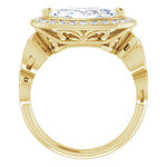 18K Yellow Engagement Ring Mounting