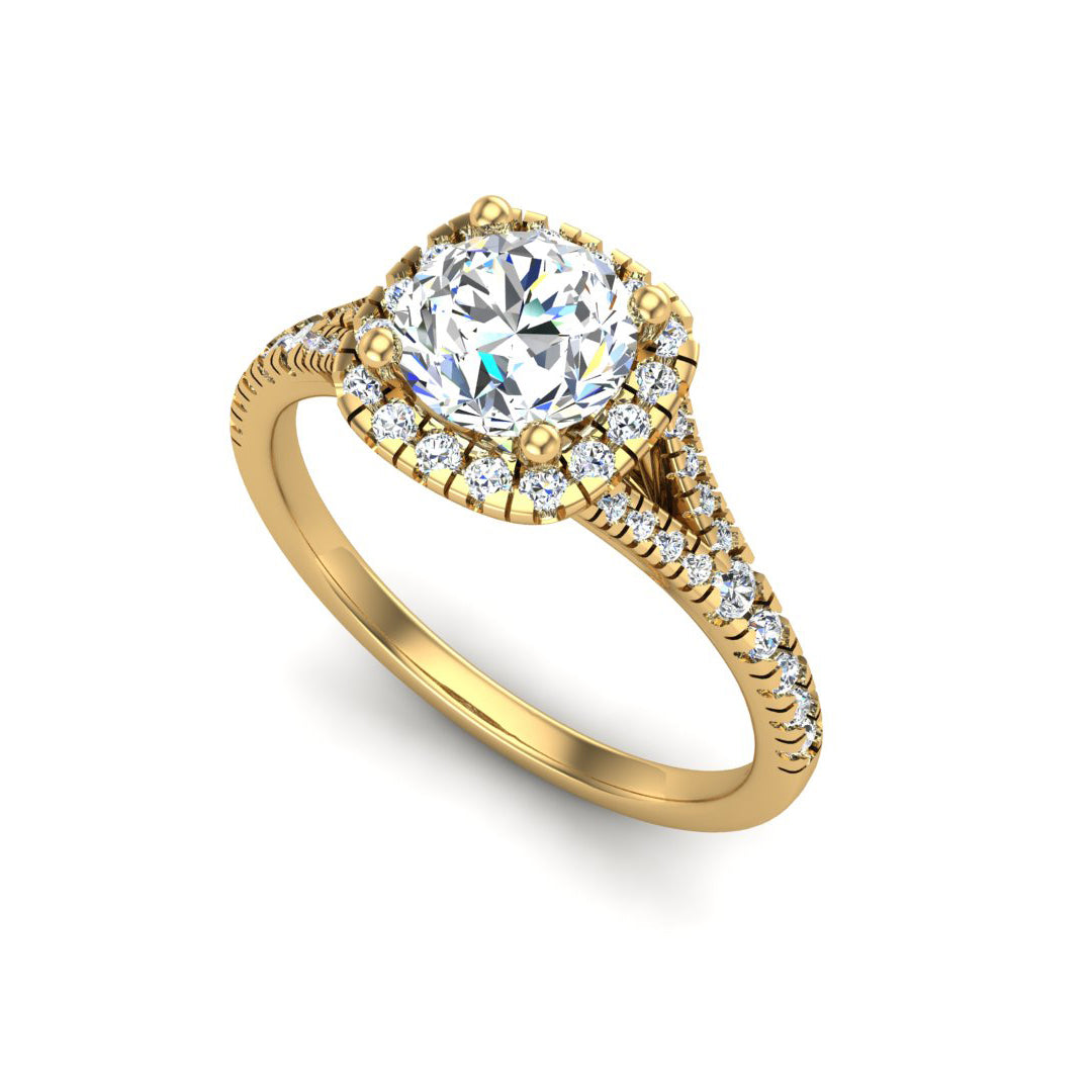 Grace Halo Engagement Ring