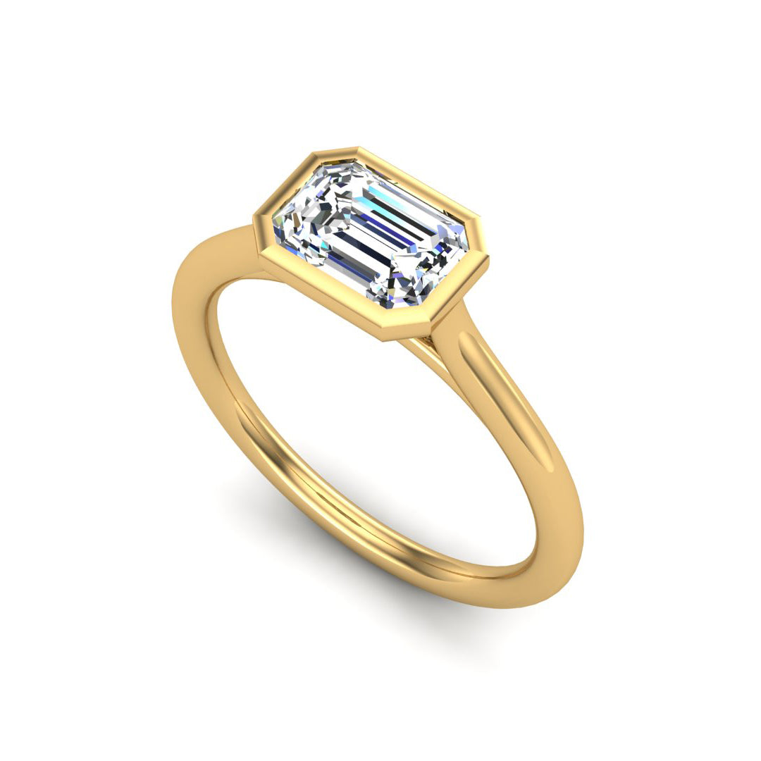 Harper Bezel Cathedral Solitaire - The Diamond Club