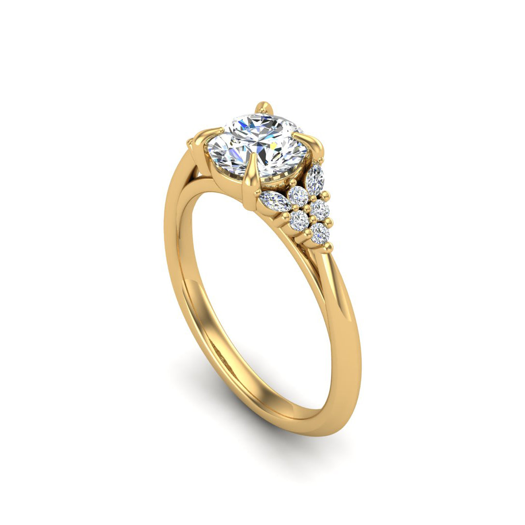 Allison Accented Engagement Ring